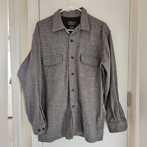 Men's PENDLETON Original Board Shirt - Solid Gray - Medium - Wool